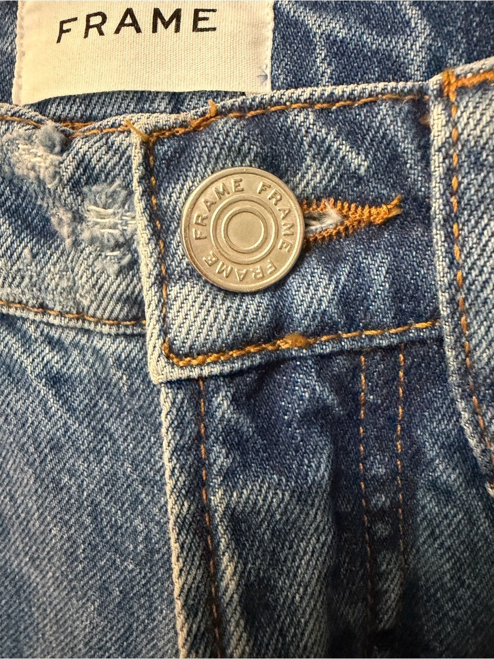Frame Le High “N” Tight Taper Relaxed Thigh High Waisted Medium Wash Jeans Sz 26 - Picture 8 of 13